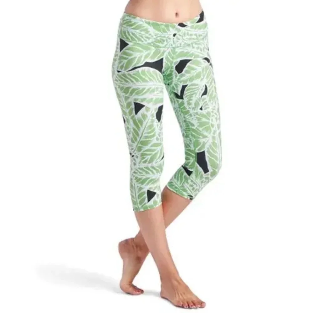 Alo Yoga Airbrush Leggings Palm Springs Glowstick Capri High‎ Waisted